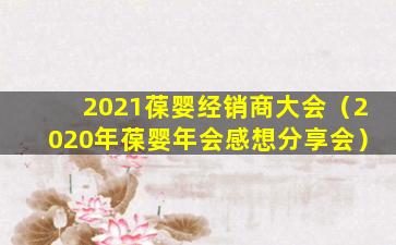 2021葆婴经销商大会（2020年葆婴年会感想分享会）